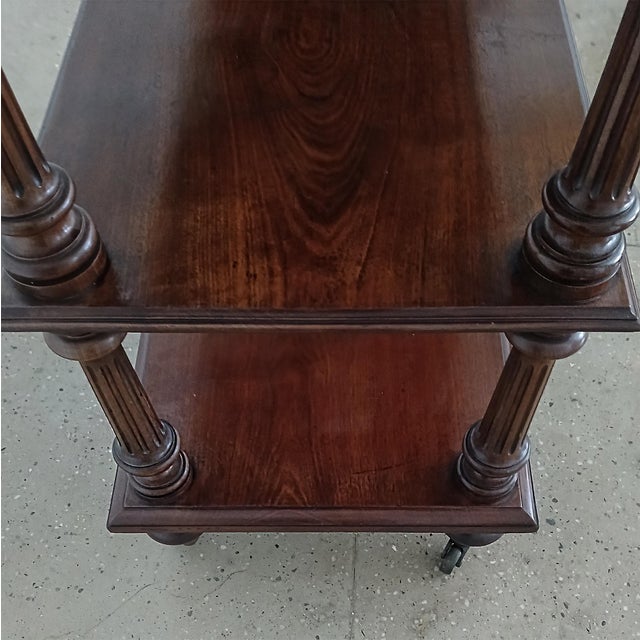 Mahogany Etagere on Bronze Casters, by Robert Strahan, Dublin, Mid-19th Century For Sale - Image 10 of 18