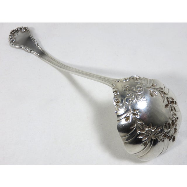 Antique Sterling Silver Enamel Gravy Ladle Chairish