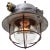 Industrial hanging lamp by emd, france. cast aluminium, brass and frosted glass e27 / e26 this piece has an attribution...