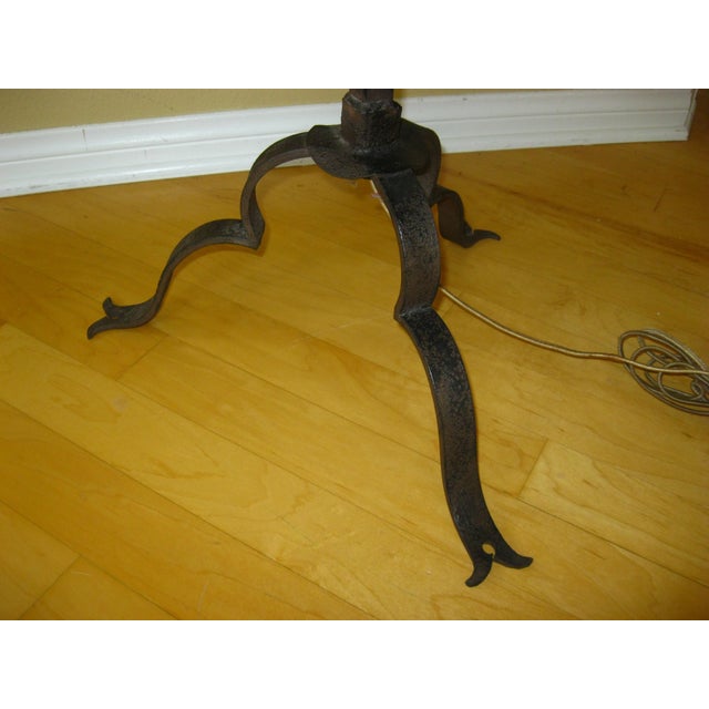 Pair of Vintage Spanish Style Zoro Iron Floor Lamps by Paul Ferrante For Sale - Image 15 of 17