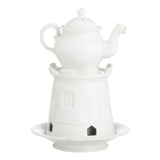 Porcelain Castle Lamp with Teapot from Vista Alegre For Sale