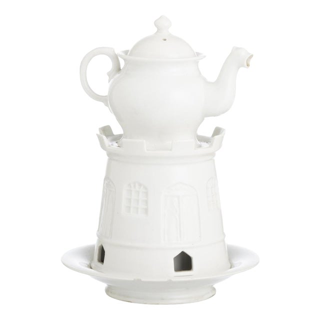 Porcelain Castle Lamp with Teapot from Vista Alegre For Sale