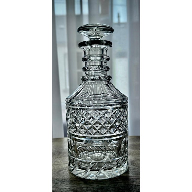 Glass Anglo-Irish William IV Cut Glass Decanter, 1835 For Sale - Image 7 of 18