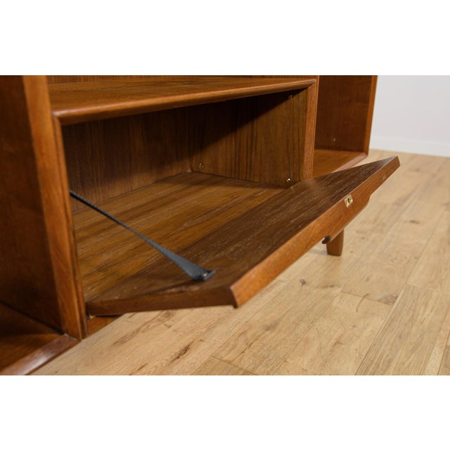 Brown Mid-Century Teak Model 75 Freestanding Desk from Omann Jun, Denmark, 1950s For Sale - Image 8 of 18
