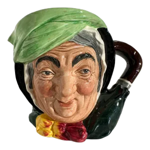 Vintage Large Porcelain Character Jug of Sairey Gamp by Royal Doulton