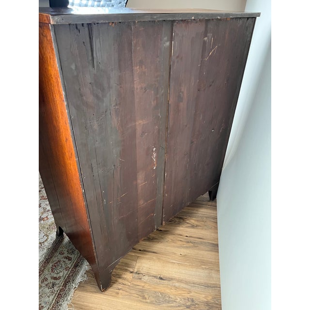 Brown Antique George III Two Over Four Chest With French Feet C. Early 19th Century For Sale - Image 8 of 10