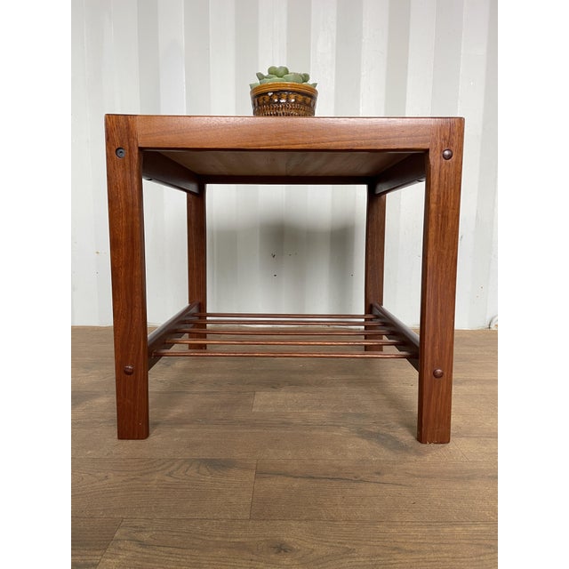 Mid-Century Modern Danish Teak Side Table from BRDR Furbo, 1960s For Sale - Image 6 of 13