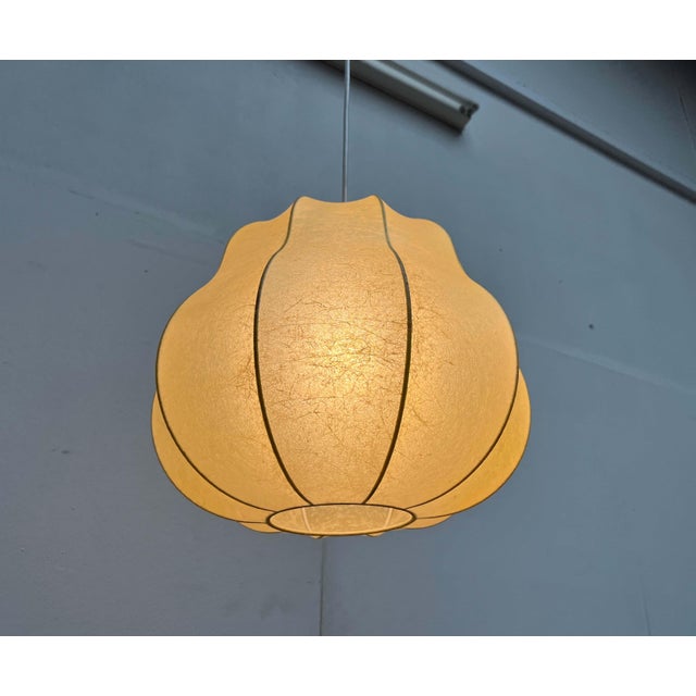 Mid-Century Modern Cocoon Pendant Lamp by Friedel Wauer for Goldkant Leuchten, 1960s For Sale - Image 16 of 18
