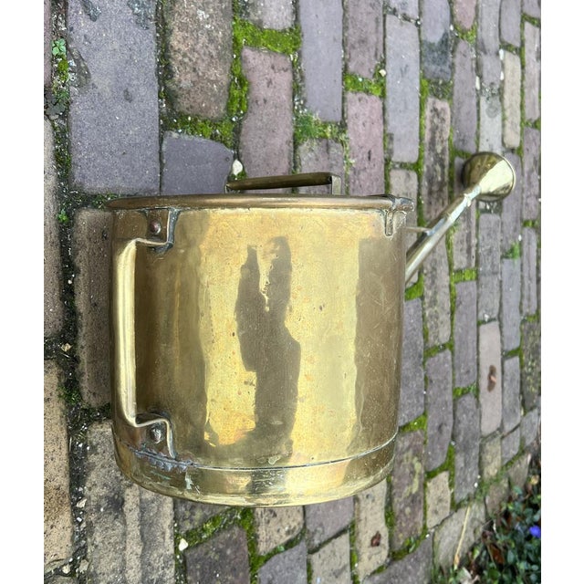 Large Brass Garden Watering Can, 1930s For Sale - Image 9 of 15