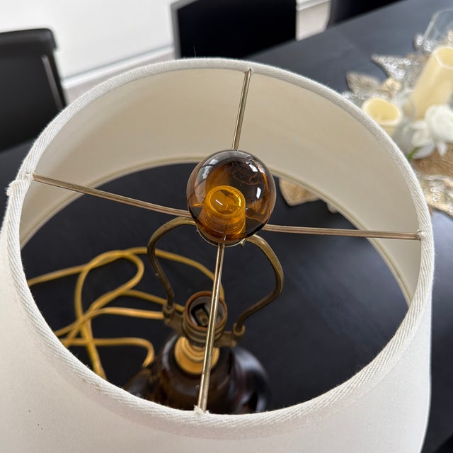 2010s Italian Baker Furniture Sommerso Glass Table Lamp For Sale - Image 5 of 7
