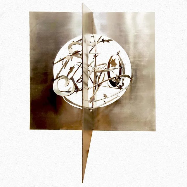 Galaxy 2 Steel Sculpture by Angelo Rinaldi, 2010 For Sale - Image 12 of 12