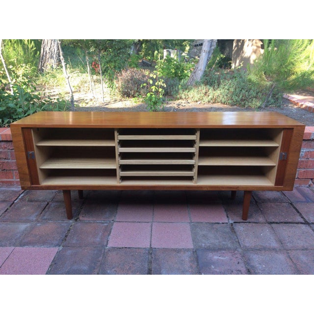 Mid-Century Modern Mid Century Hans Wegner Presidential Teak Credenza For Sale - Image 3 of 11