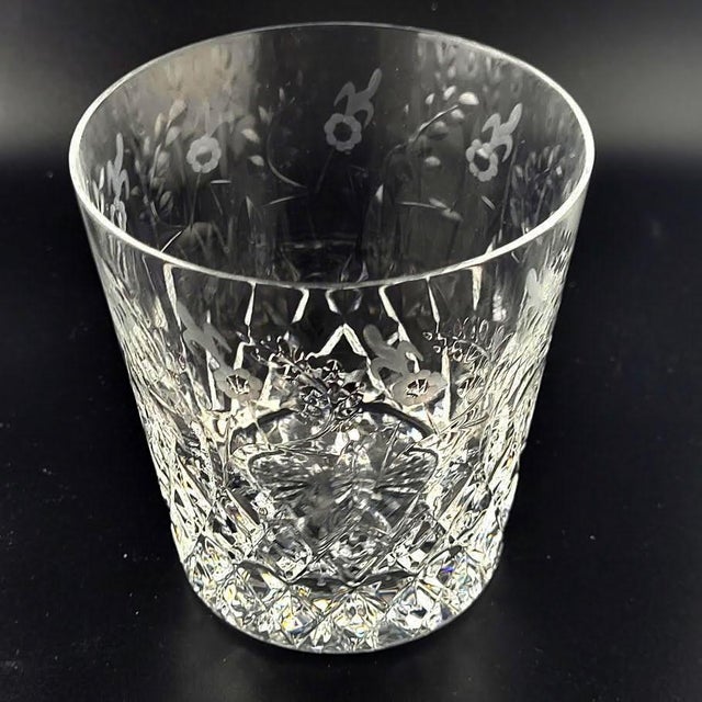 Late 20th Century Vintage Yugoslavian Rogaska "Gallia" Cut & Etched Crystal Flared Double Old Fashioned Rocks Glasses - Set of 6 For Sale - Image 5 of 7