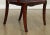 Georgian Style Vintage Carved Mahogany Set 8 Dining Chairs For Sale - Image 9 of 13