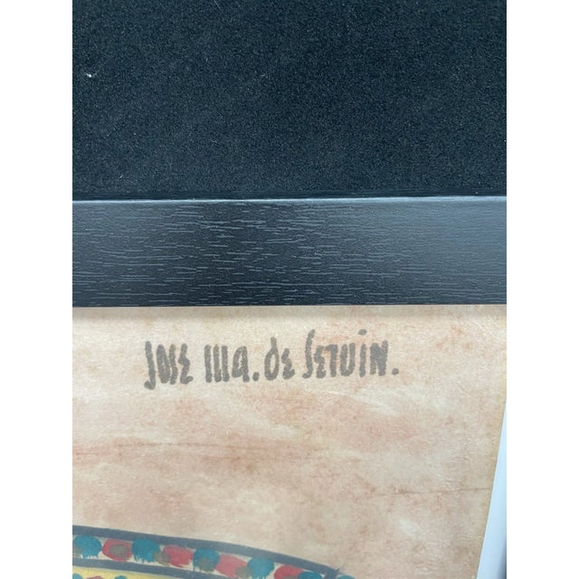 Up for sale is a beautiful one of a kind artwork by the famous Jose Maria de Servin. The painting itself measures 15L x...