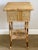 Antique Aesthetic Movement Bamboo Sewing Side Table With Storage & Shelf For Sale - Image 10 of 13