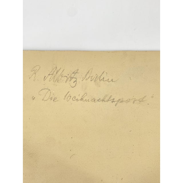 Richard Albitz, The Christmas Post, 1910, Oil on Canvas For Sale - Image 9 of 10