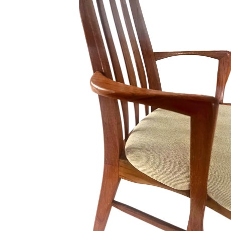 1960s Pair of Niels Koefoed Hornslet Teak 'Eva' Arm Chairs For Sale In Miami - Image 6 of 9