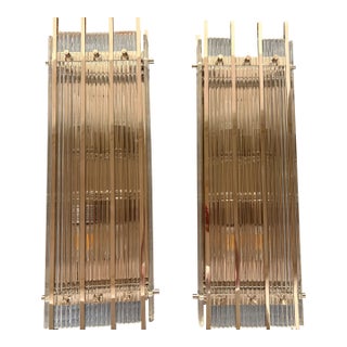 Restoration Hardware San Marco Rectangular Sconce in Polished Nickel Large For Sale