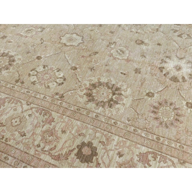 Vintage Hand Knotted Wool Pile Rug in Soft Color Palette. 9'6"x 14'6" For Sale - Image 14 of 18