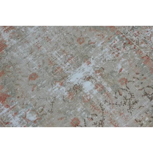 Textile 1960s Oushak Vintage Tribal Rug For Sale - Image 7 of 10