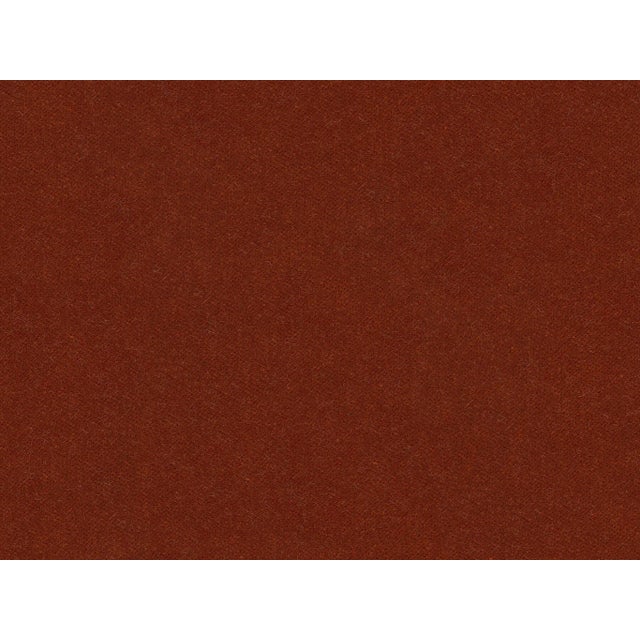 Greta Right-Facing Sectional, Rust Velvet Swatch For Sale