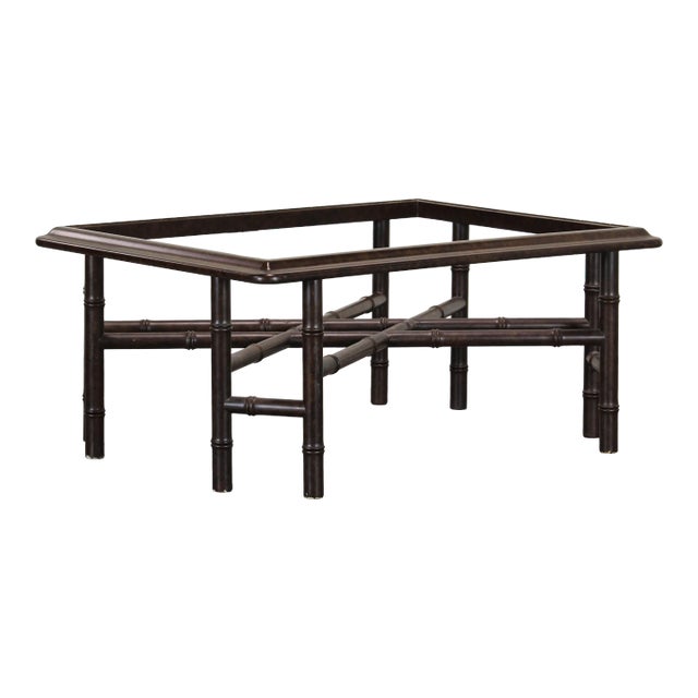 Vintage Faux Bamboo Coffee Table For Sale