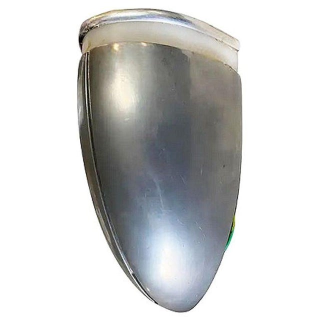 1960s A Machine Age Streamline Brushed Aluminum Wall Sconce, 13 Available For Sale - Image 5 of 5
