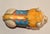 1950 South African Handmade Colorful Raku Ceramic Lion Animal Sculpture Folk Art For Sale - Image 9 of 18