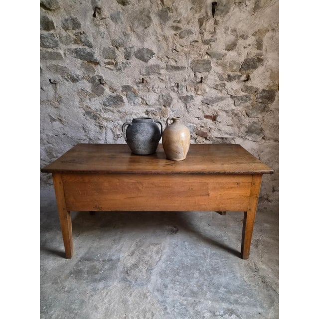 Brown Antique French Oak Flour Chest, 1800s For Sale - Image 8 of 18