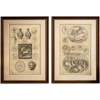Montfaucon, Antiquity Explained, 1721, Engravings, Set of 2 For Sale