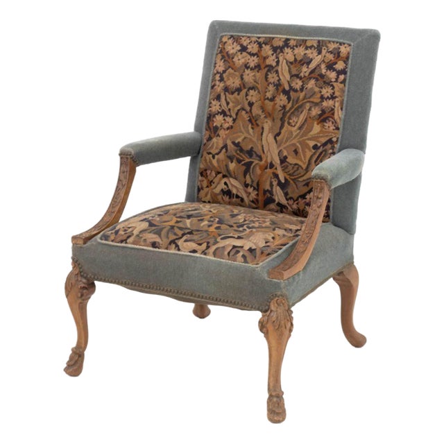 Louis XV Style Needlepoint Upholstered Armchair For Sale