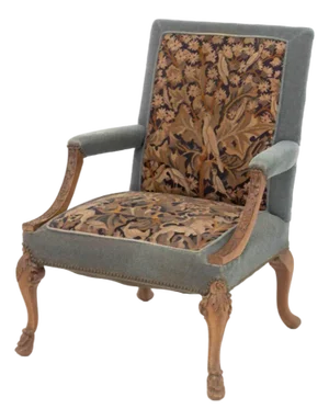 Louis XV Style Needlepoint Upholstered Armchair