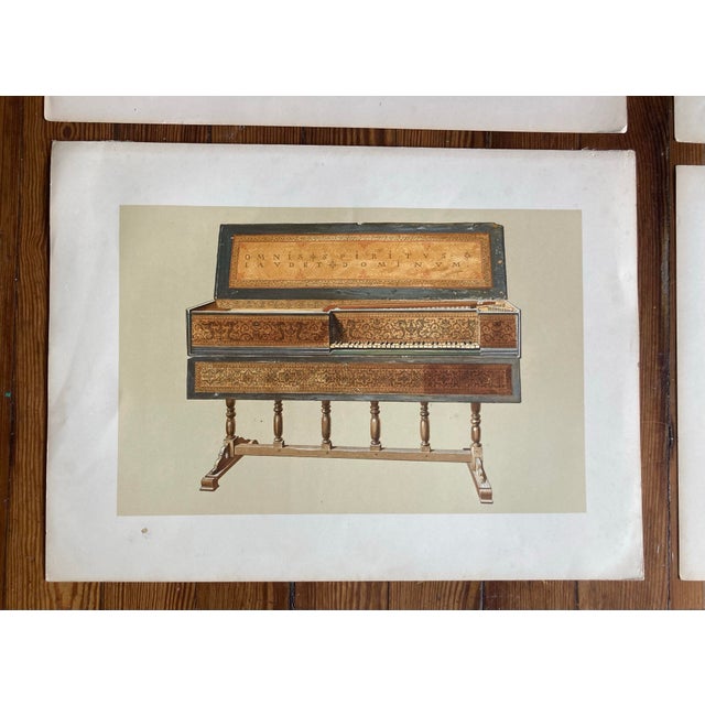 Original 19th Century Engravings of Various Musical Instruments in Color - Set of 5 For Sale - Image 10 of 12