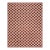 Warm Reddish Brown Modern Contemporary Geometric Trellis Pattern Handwoven Wool Needlepoint Flat Weave Kilim Carpet With Silk Highlight For Sale
