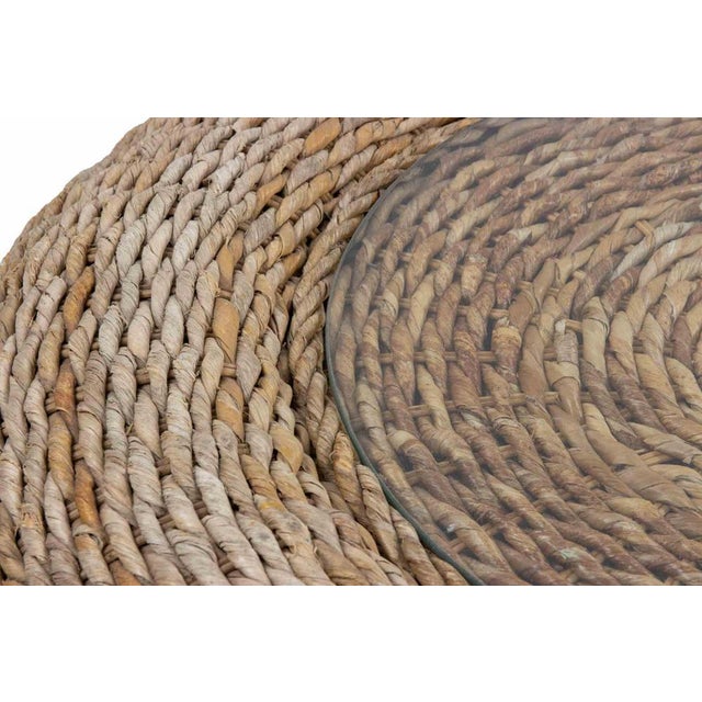 Vintage Banana Tree Rattan Chairs, Sofa & Coffee Table, 1990s, Set of 3 For Sale - Image 4 of 9