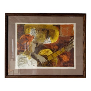 Vintage Alvar Sunol Hand Signed Limited Edition Lithograph 199/275 For Sale