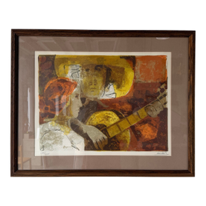 Vintage Alvar Sunol Hand Signed Limited Edition Lithograph 199/275