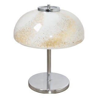 Modernist Glass Table Lamp, 1970s For Sale
