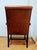 Vintage Leather Armchair Brass Nailhead Trim Mahogany Legs. For Sale - Image 4 of 7