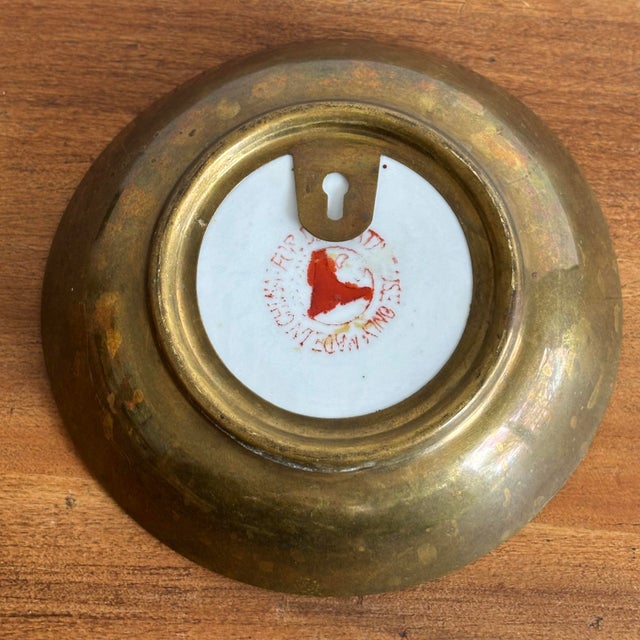 1980s Small Chinese Export Peony Flower Small Dish For Sale - Image 4 of 5