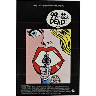 99 and 44/100% Dead Film Poster, USA, 1974 For Sale
