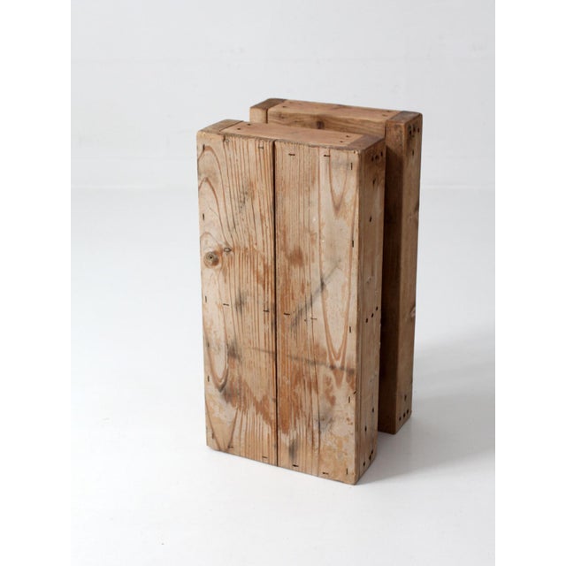 Vintage Industrial Wood Crate With Divided Interior For Sale - Image 14 of 15
