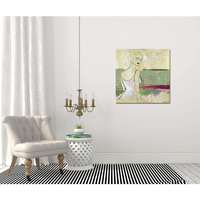 Tan Gisela - Abstract Expressionist Contemporary Figurative Portrait Original Artwork by Erin Hammond For Sale - Image 8 of 9