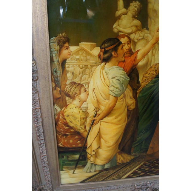 Textile Late 20th Century Sculpture Gallery in Rome Time of Agrippa After Sir Lawrence Alma-Tadema For Sale - Image 7 of 14