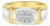 Half Carat Diamond Pave Wedding Band .50cttw 14k Two-Toned Gold, Size 10.75 For Sale