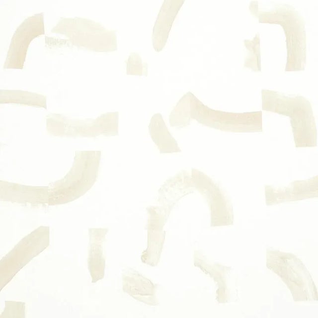 Schumacher Schumacher X Caroline Z Hurley Sepiessa Fabric in Sand For Sale - Image 4 of 4