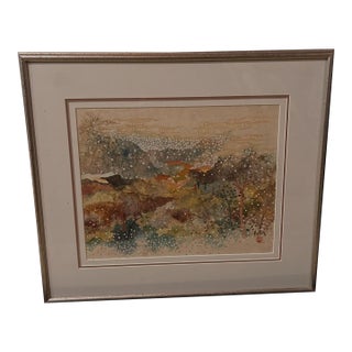 Mid 20th Century Pang Tseng-Ying: (Untitled) Village Landscape For Sale
