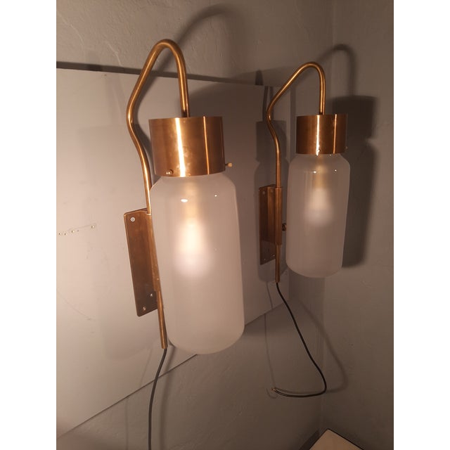 LP10 Bidone Wall Light in Brass by Luigi Caccia Dominioni for Azucena, 1990s, Set of 2 For Sale - Image 13 of 17