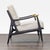 Anthropologie Anthropologie Mid-Century Modern Style Lounge Chair With Cream Cushions For Sale - Image 4 of 6